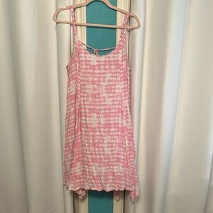 Torrid Pink tie dye sundress